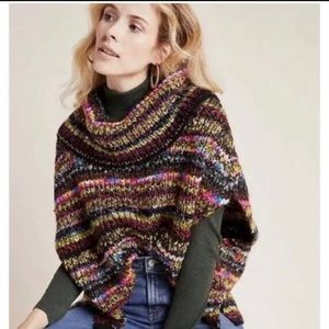 Piera Knit Turtleneck Poncho
